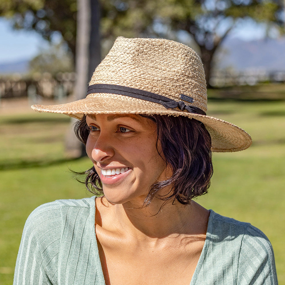 Sunday Afternoons Tulum Fedora Hut aus Raffia Stroh - Natur