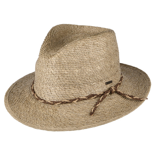 Brixton Messer Western Fedora Hut aus Stroh - Sand