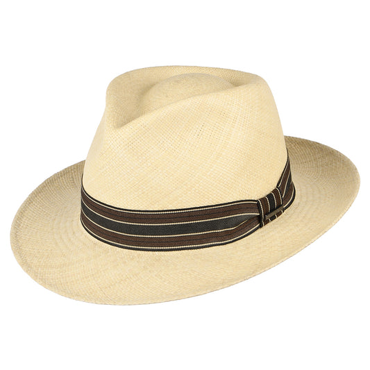 Stetson Brisa Panama Fedora Hut - Natur