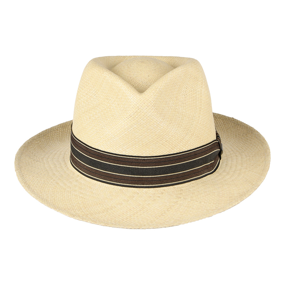 Stetson Brisa Panama Fedora Hut - Natur