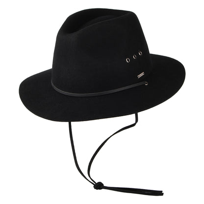 Brixton Wesley Weather Guard Fedora Hut - Schwarz