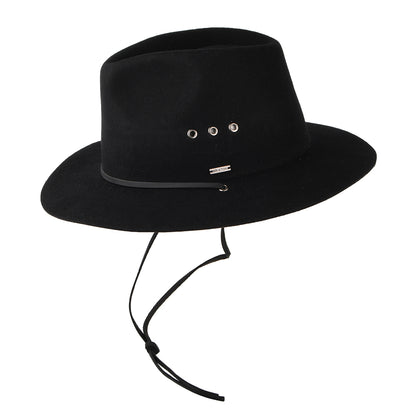 Brixton Wesley Weather Guard Fedora Hut - Schwarz