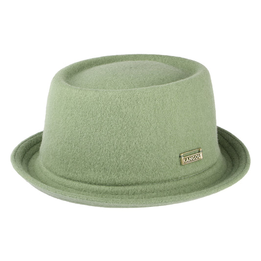 Kangol Wool Mowbray Pork Pie Hut - Salbeigrün