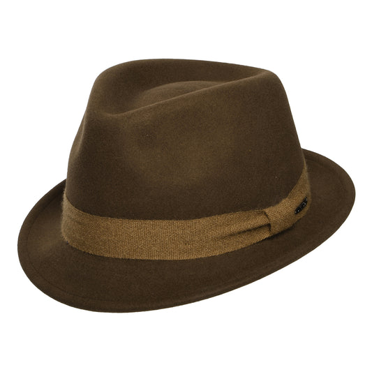 Stetson Guilford Player Trilby Hut aus Wollfilz-Kaschmir - Braun