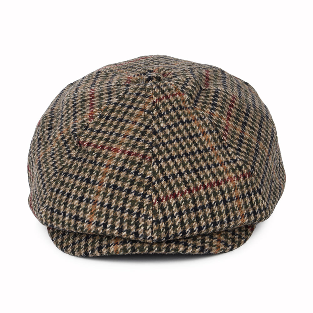 Brixton Brood II Ballonmütze Houndstooth - Olivgrün-Beige-Schwarz