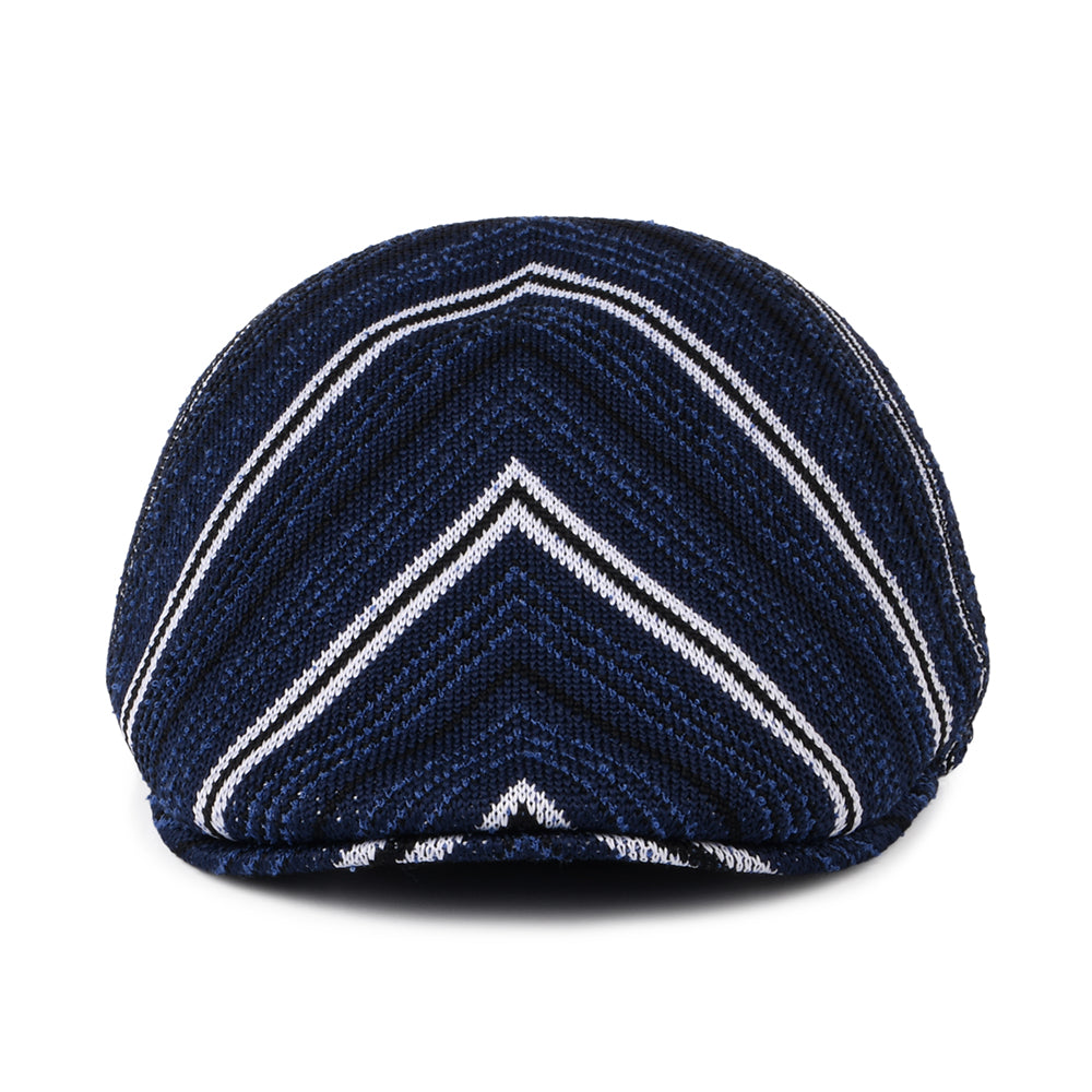 Kangol 507 Tropic Schiebermütze Diagonal Stripes - Marineblau