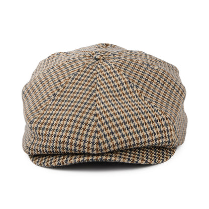 Brixton Brood II Ballonmütze Houndstooth - Sand-Hellblau