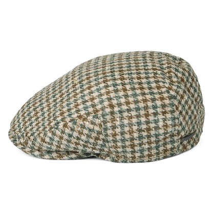 Stetson Kent Schiebermütze Houndstooth aus Silk-Virgin Wool - Beige