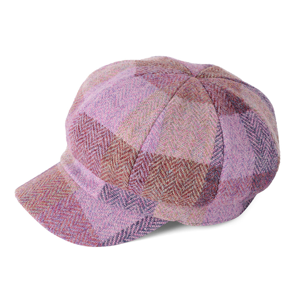 Failsworth Gabby Harris Tweed Bakerboy Ballonmütze - Lavendel