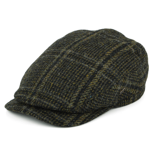 Failsworth Finsbay Extented Bill Harris Tweed Schiebermütze - Waldgrün