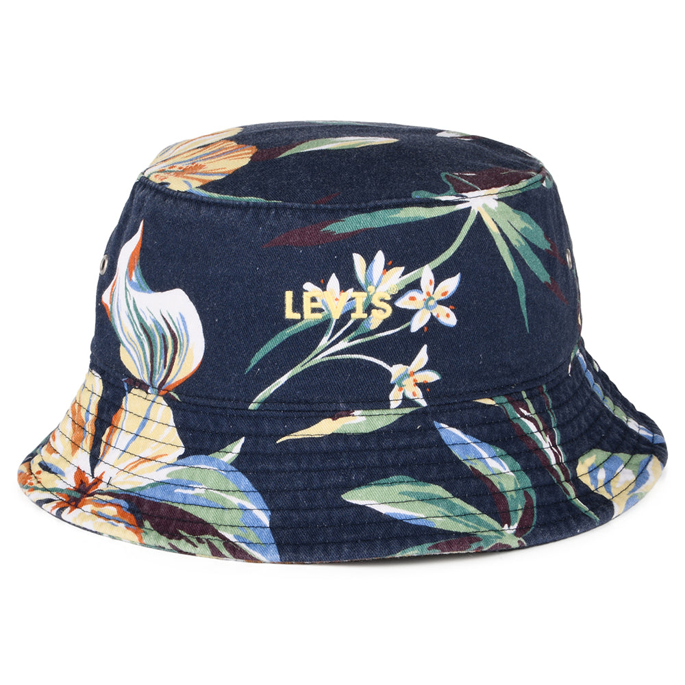 Levi's Headline Fischerhut Floral - Marineblau