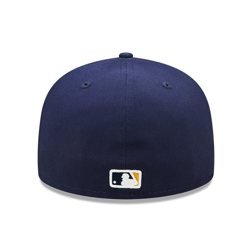 New Era 59FIFTY Milwaukee Brewers Baseball Cap - MLB On Field AC Perf - Marineblau