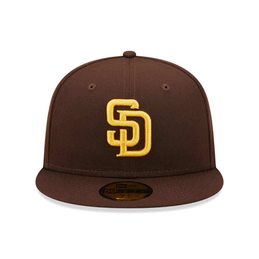 New Era 59FIFTY San Diego Padres Baseball Cap - MLB On Field AC Perf - Braun-Gold