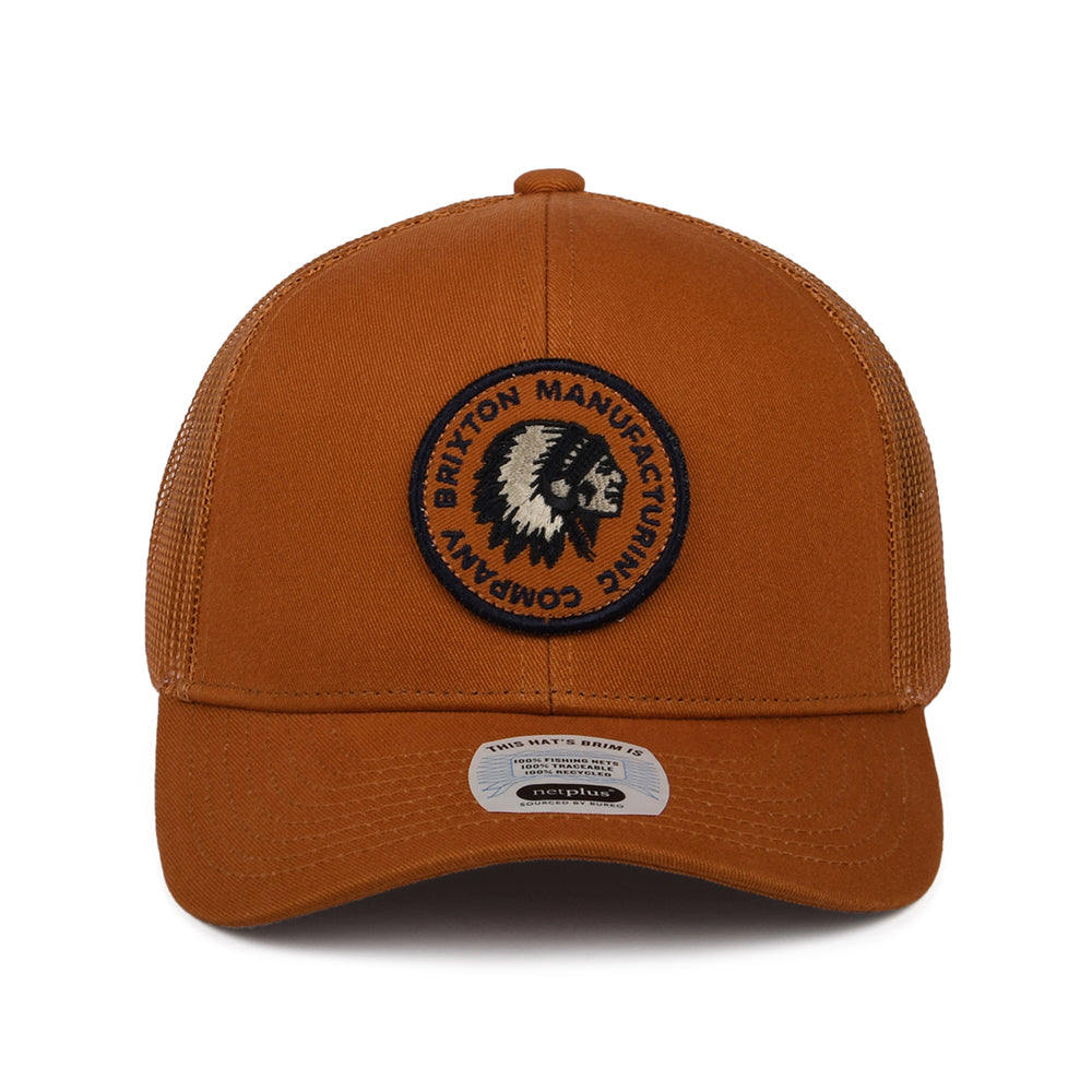 Brixton Rival Stamp NetPlus MP II Trucker Cap - Verbranntes Orange