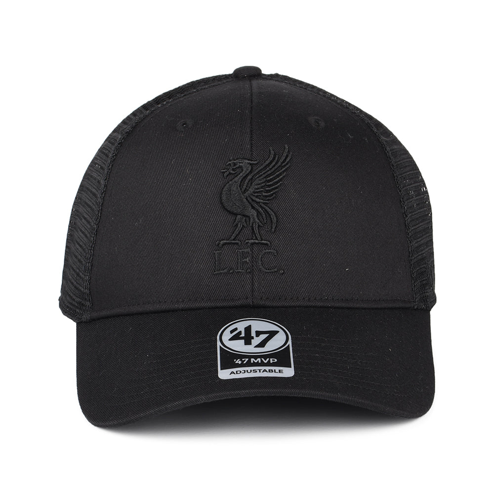 47 Brand Liverpool FC Trucker Cap - Branson MVP - Schwarz auf Schwarz