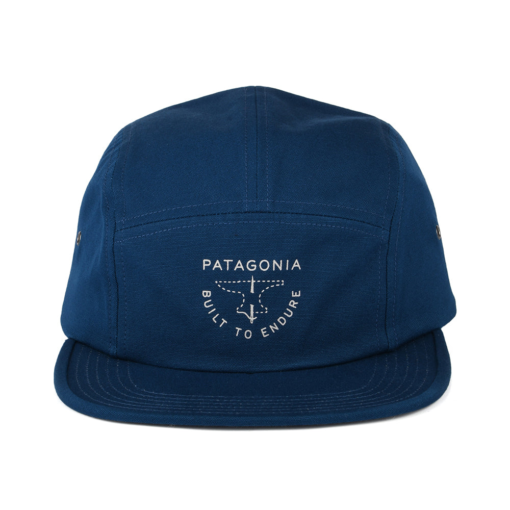 Patagonia Forge Mark Crest Graphic Maclure 5 Paneelen Cap aus organischer Baumwolle - Petrol