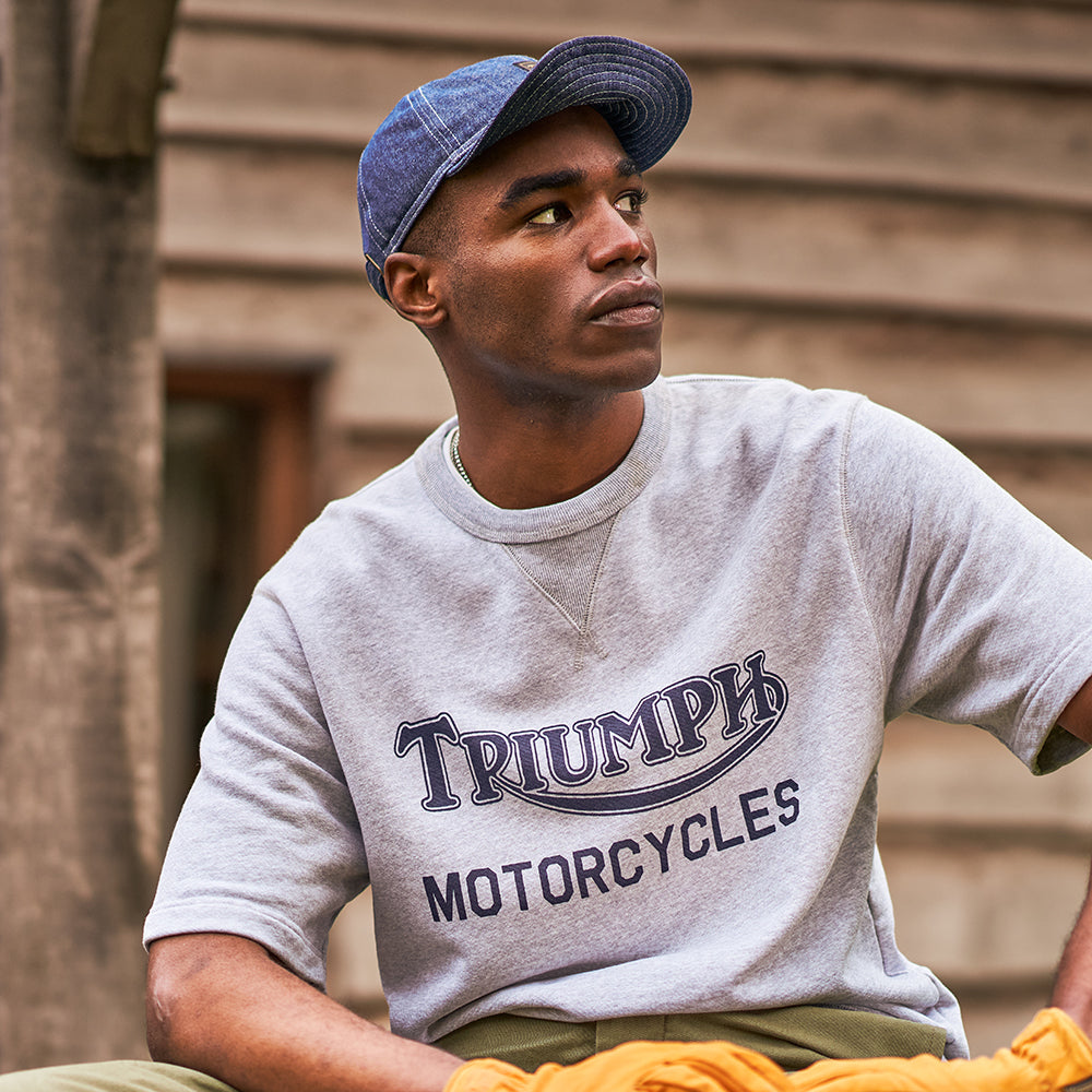 Triumph Motorcycles Oilys Feldmütze II aus Baumwolle - Denim