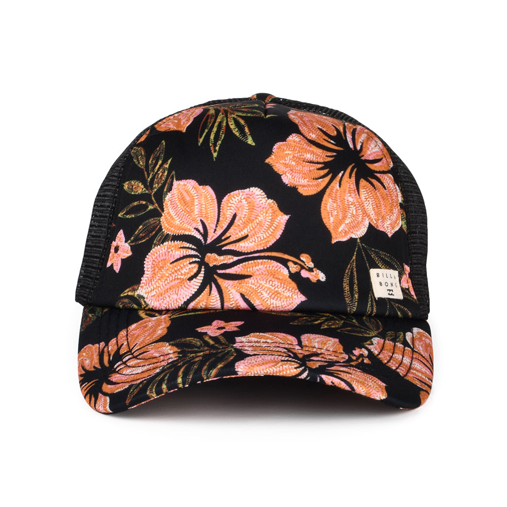 Billabong Heritage Mashup Trucker Cap Floral - Schwarz-Multi