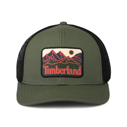 Timberland Mountain Line Patch Trucker Cap - Olivgrün