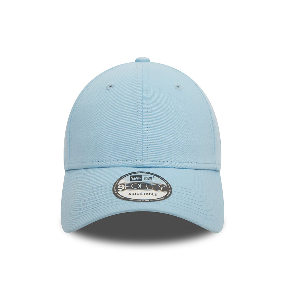 New Era 9FORTY Blank Baseball Cap aus Baumwolle - NE Essential - Eisblau