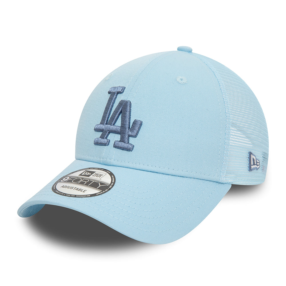 New Era 9FORTY L.A. Dodgers Trucker Cap - MLB Home Field - Eisblau-Blau