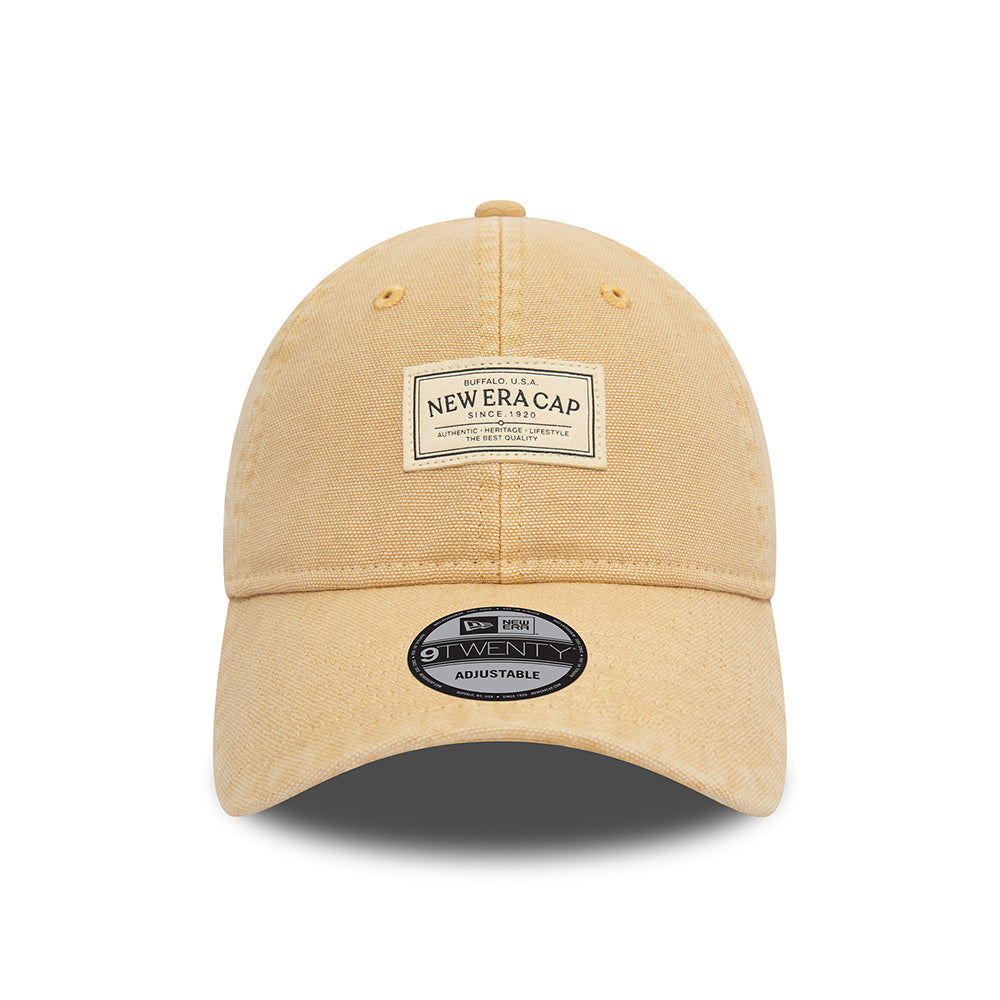 New Era 9TWENTY Baseball Cap aus Baumwolle - NE Canvas - Hellbeige