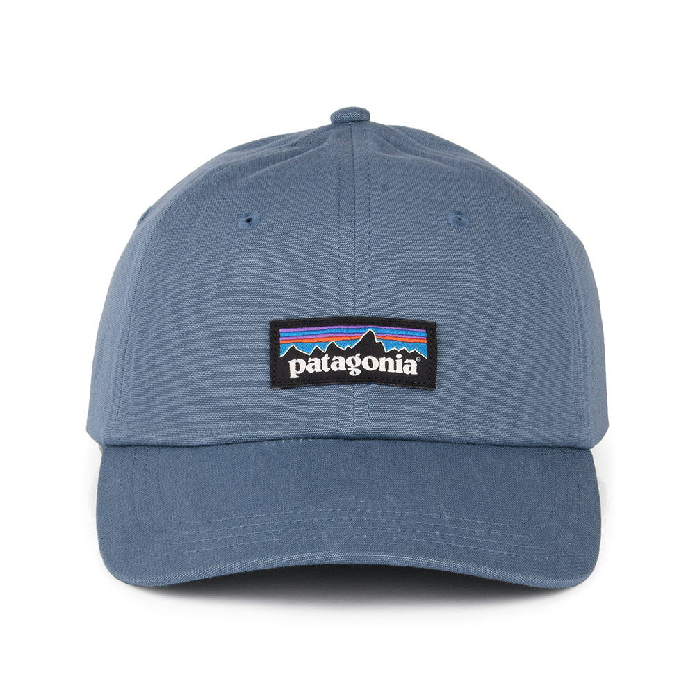 Patagonia P-6 Label Trad Baseball Cap aus organischer Baumwolle - Rauchblau