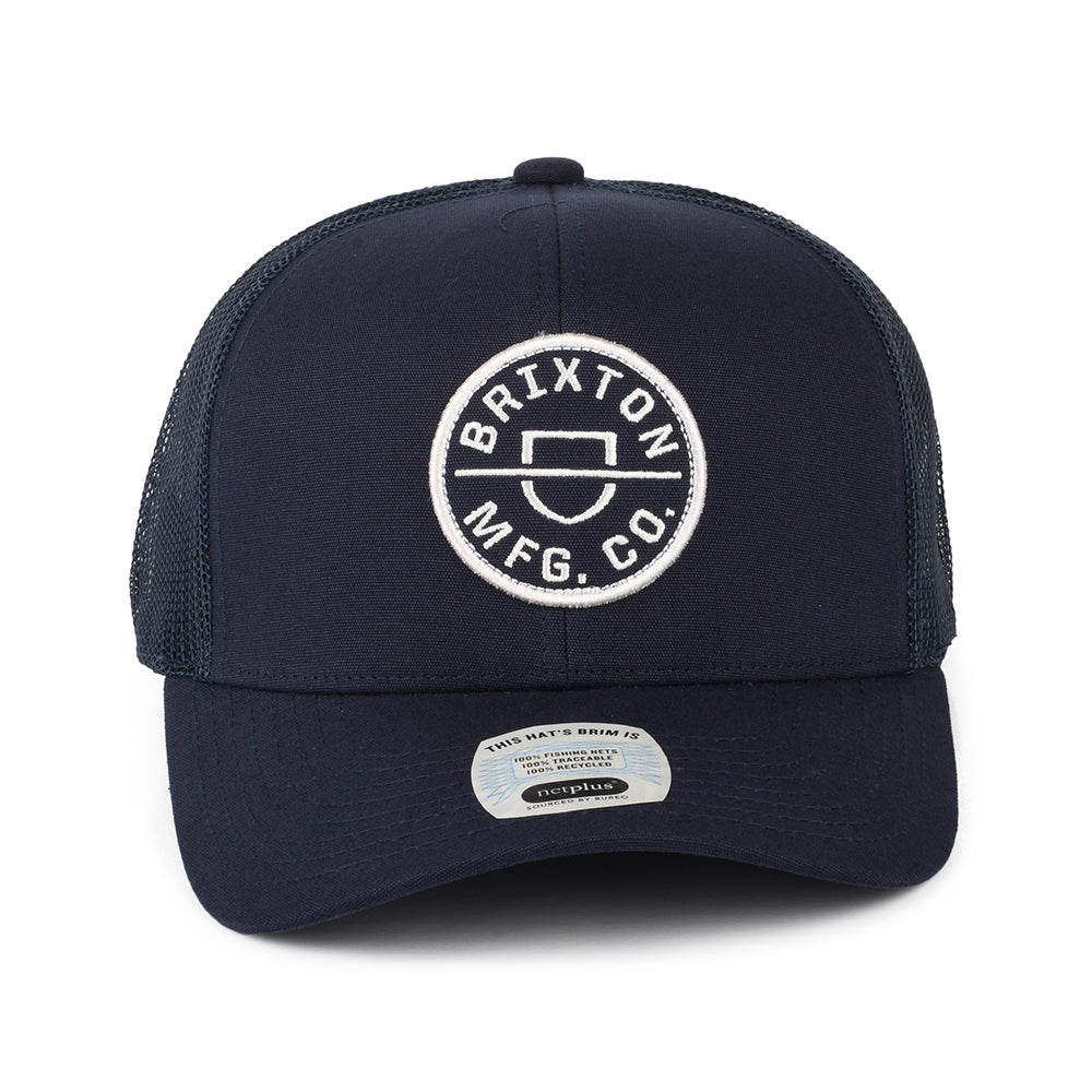 Brixton Crest NetPlus MP Trucker Cap - Verwaschenes Marineblau