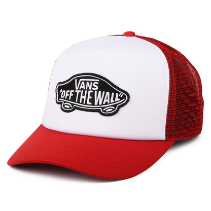 Vans Classic Patch Curved Brim Trucker Cap - Weiß-Rot