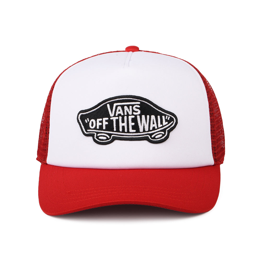 Vans Classic Patch Curved Brim Trucker Cap - Weiß-Rot