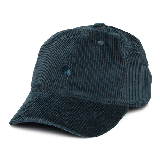 Carhartt WIP Harlem Wide Wale Corduroy Baseball Cap - Petrol