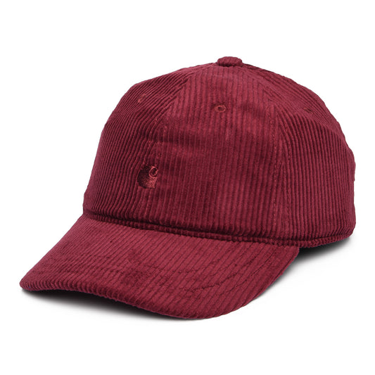 Carhartt WIP Harlem Wide Wale Corduroy Baseball Cap - Weinrot