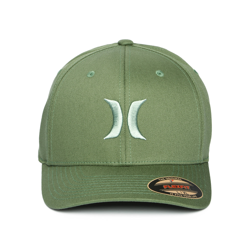 Hurley One & Only Flexfit Baseball Cap - Moosgrün