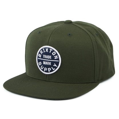 Brixton Oath III Snapback Cap - Moosgrün