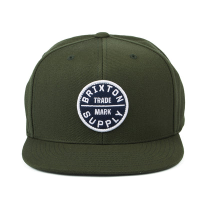 Brixton Oath III Snapback Cap - Moosgrün