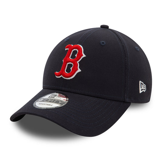 New Era 9FORTY Boston Red Sox Baseball Cap - MLB Side Patch - Marineblau