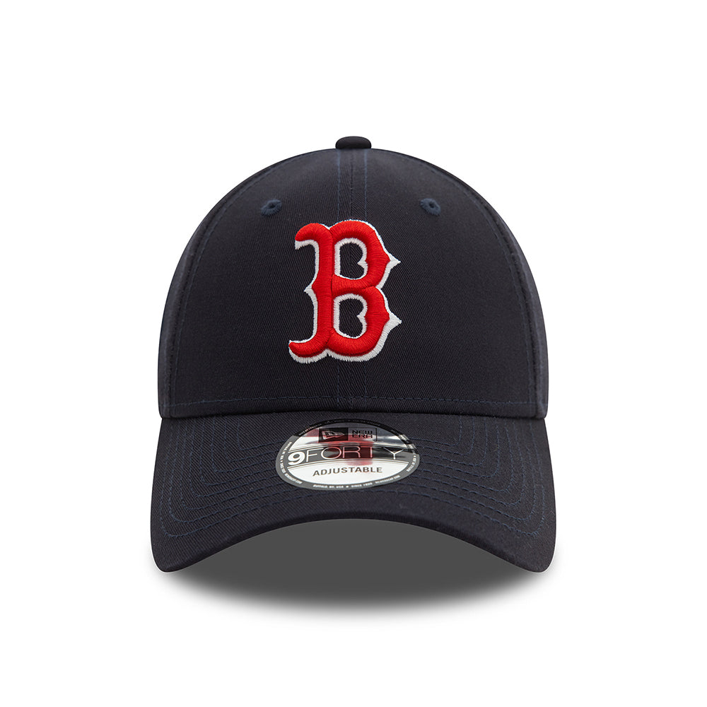 New Era 9FORTY Boston Red Sox Baseball Cap - MLB Side Patch - Marineblau