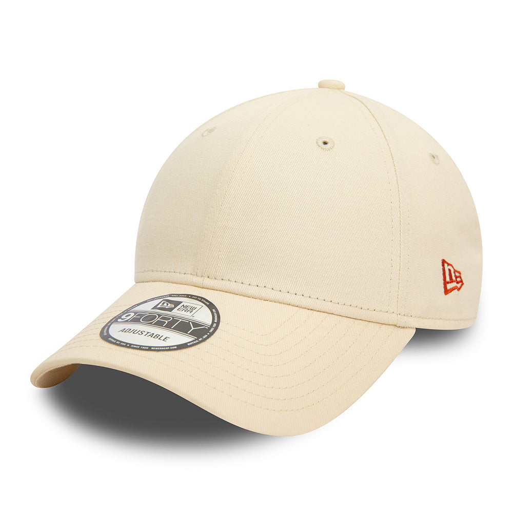 New Era 9FORTY Blank Baseball Cap aus Baumwolle - NE Essential - Creme