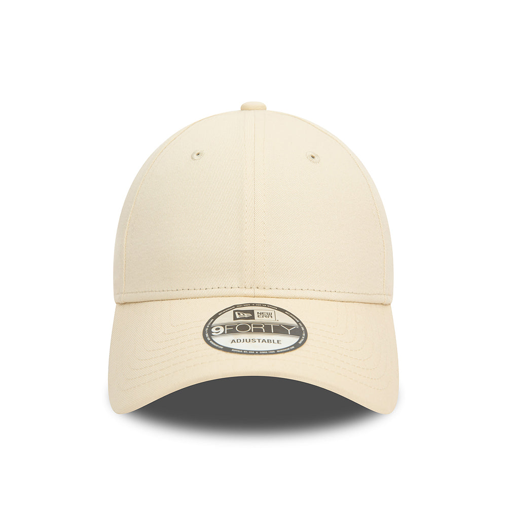 New Era 9FORTY Blank Baseball Cap aus Baumwolle - NE Essential - Creme