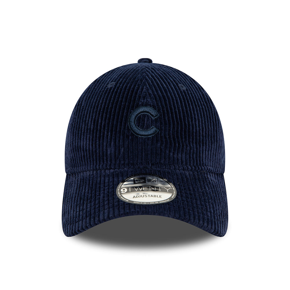 New Era 9TWENTY Chicago Cubs Baseball Cap - MLB Cord - Marineblau