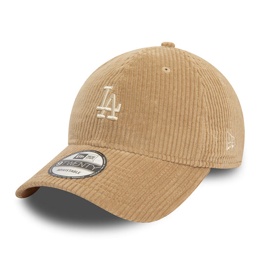 New Era 9TWENTY L.A. Dodgers Baseball Cap - MLB Cord - Taupe