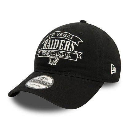 New Era 9TWENTY Las Vegas Raiders Baseball Cap - NFL Retro - Schwarz