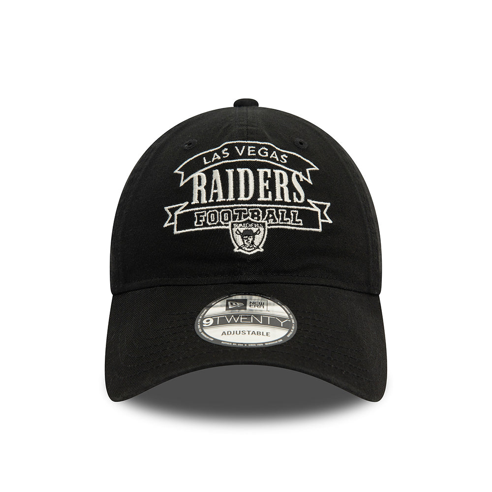 New Era 9TWENTY Las Vegas Raiders Baseball Cap - NFL Retro - Schwarz