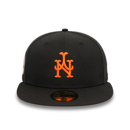 New Era 59FIFTY New York Mets Baseball Cap - MLB Upside Down AOP - Schwarz-Orange