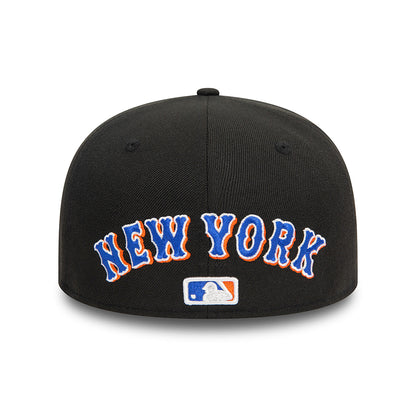 New Era 59FIFTY New York Mets Baseball Cap - MLB Upside Down AOP - Schwarz-Orange