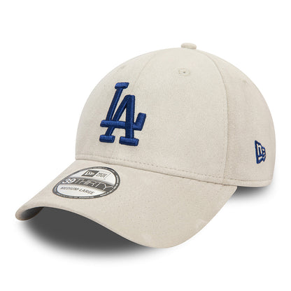 New Era 39THIRTY L.A. Dodgers Baseball Cap - MLB Faux Suede - Grau-Marineblau