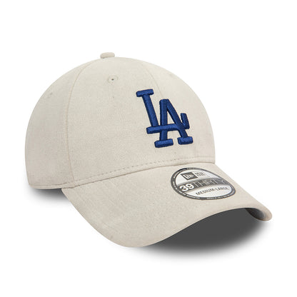 New Era 39THIRTY L.A. Dodgers Baseball Cap - MLB Faux Suede - Grau-Marineblau