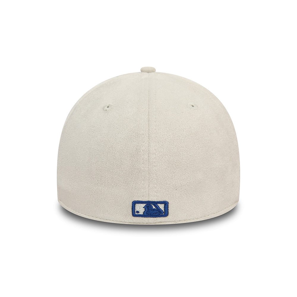 New Era 39THIRTY L.A. Dodgers Baseball Cap - MLB Faux Suede - Grau-Marineblau