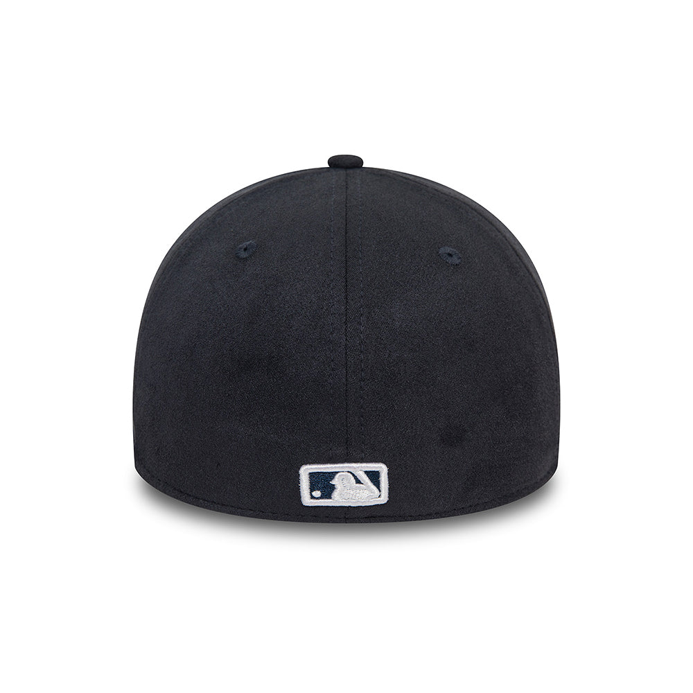 New Era 39THIRTY New York Yankees Baseball Cap - MLB Faux Suede - Marineblau-Weiß