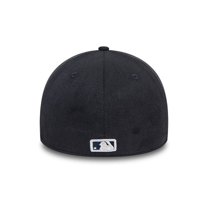 New Era 39THIRTY New York Yankees Baseball Cap - MLB Faux Suede - Marineblau-Weiß